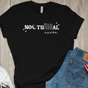 Nocturnal RN Shirt, Night Shift Nurse, Shirt, Funny Shirt for Nurse, Nurse Gift, Registered Nurse Tee, RN Shirt, Nurse Life, New Nurse 画像 6