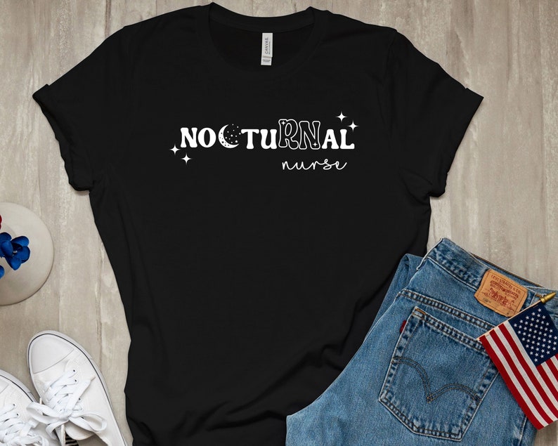 Nocturnal RN Shirt, Night Shift Nurse, Shirt, Funny Shirt for Nurse, Nurse Gift, Registered Nurse Tee, RN Shirt, Nurse Life, New Nurse 画像 6