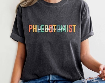 Phlebotomist Shirt, Phlebotomy Crewneck Shirt, Gifts for Phlebotomist, Phlebotomists Recognition Week, Phlebotomy Graduation Gift