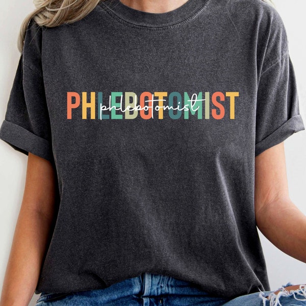 Phlebotomist Shirt, Phlebotomy Crewneck Shirt, Gifts for Phlebotomist, Phlebotomists Recognition Week, Phlebotomy Graduation Gift