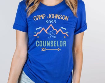 Custom Camp Tshirt, Personalized Camp Counselor Shirt, Counselor Camping shirts for Family Friends, Summer Camp Shirts Camping Trip,Matching