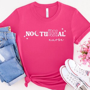 Nocturnal RN Shirt, Night Shift Nurse, Shirt, Funny Shirt for Nurse, Nurse Gift, Registered Nurse Tee, RN Shirt, Nurse Life, New Nurse 画像 7