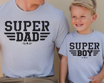 Super Dad Super Boy Matching Shirts, Daddy And Me Matching Shirt, Father Son Matching Outfit, Super Girl Shirt, Fathers Day Gift
