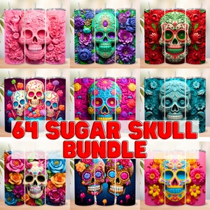 Sugar Skulls TREK Tumbler Adventure Quencher 40 oz tumbler – Etch