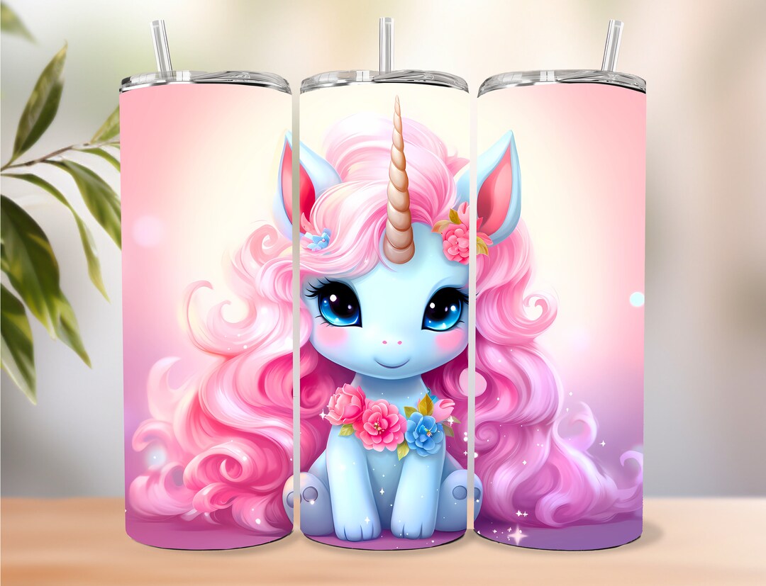 Unicorn Tumbler Wrap, 20oz 20 Oz Skinny Tumbler Sublimation Straight ...