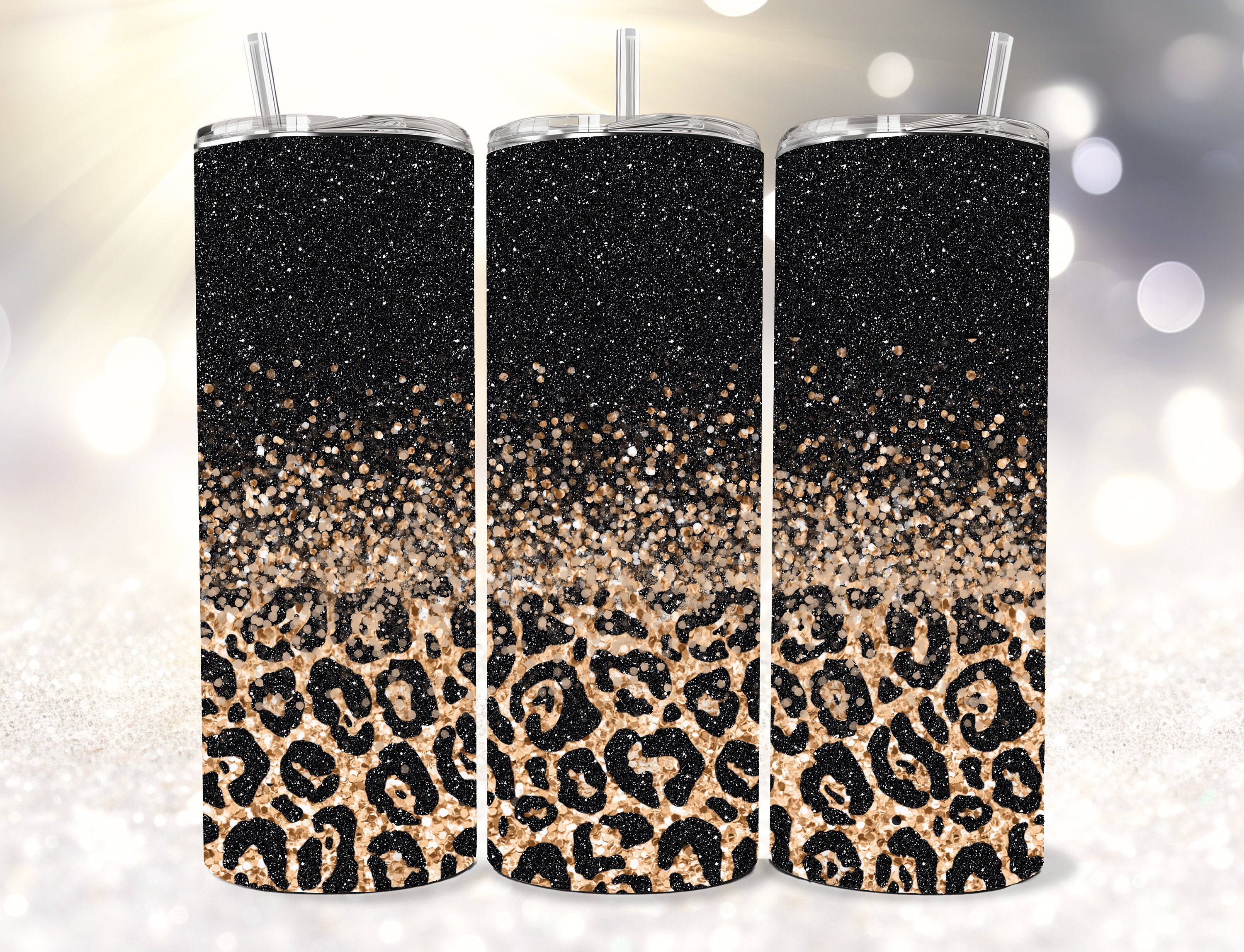 LV Brown and Gold Glitter PNG Tumbler Wrap – Glitter N Glitz Designs