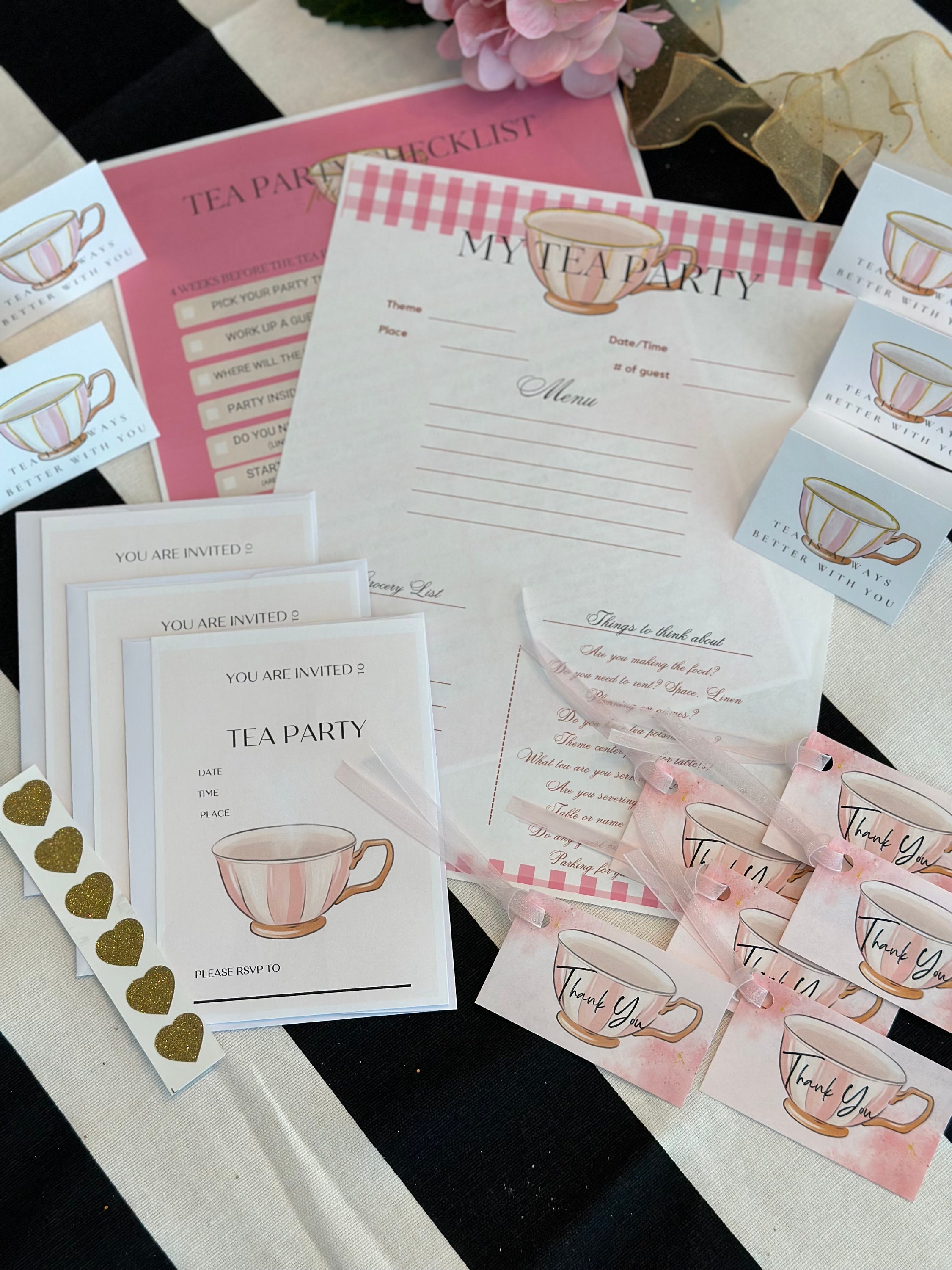 Tea Party Planning Kit - Etsy
