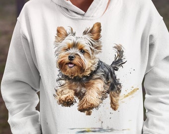 Sudadera con capucha de Yorkshire Terrier, regalo divertido para mamás de perros Yorkie.
