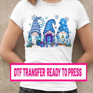 Christmas DTF Print,Ready To Press Dtf Transfers,Heat DTF Transfer Transfer,Direct to Film Transfer,Christmas Desing, Christmas Gnomes Print