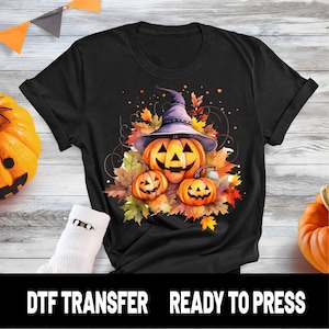 Halloween Pumpkin DTF Print Ready to Press Dtf Transfers Ready To Press Heat Transfer Ready For Press Dtf transfer Direct to Film Transfer
