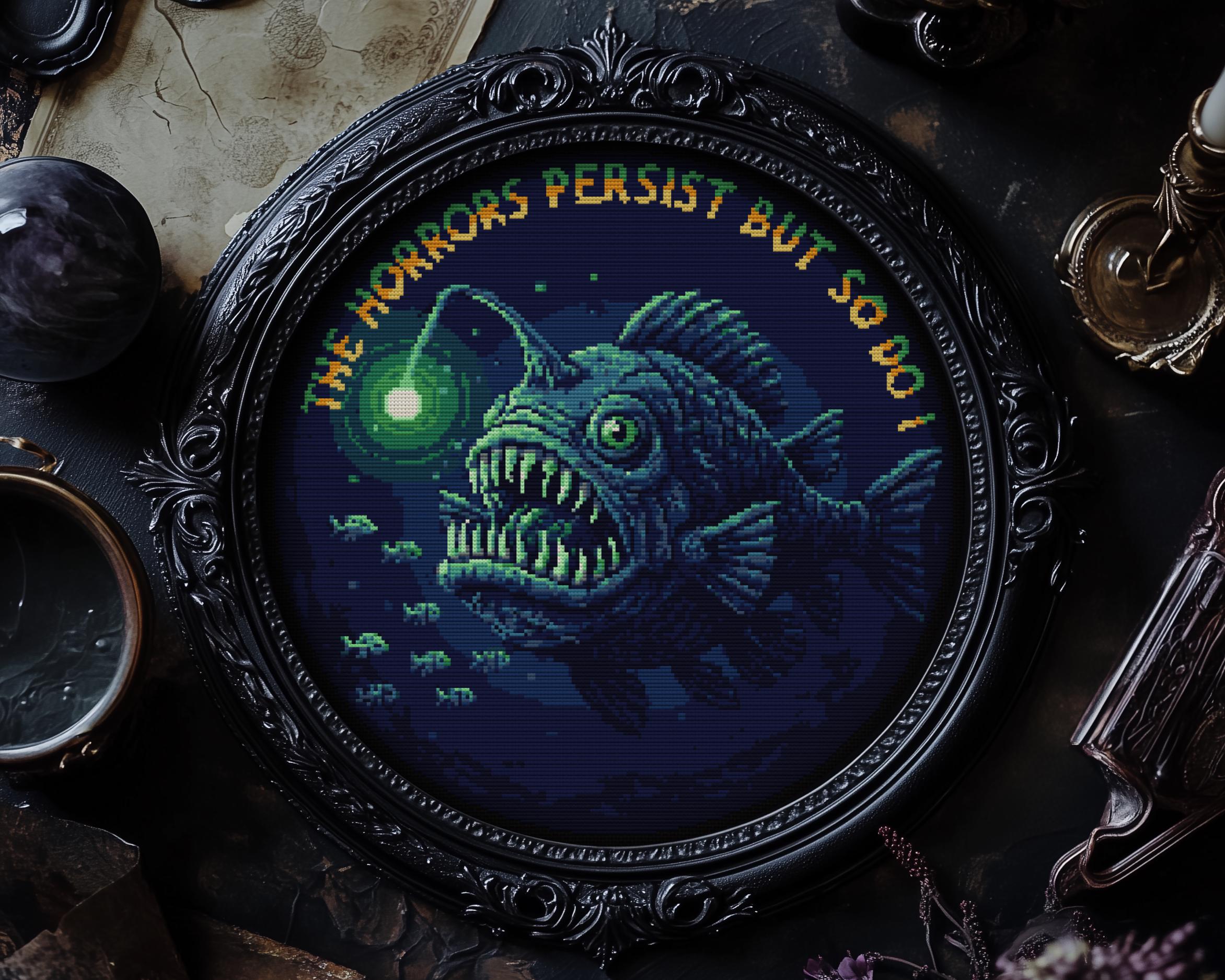 Verschrikkingen blijven bestaan, maar ik ook kruissteekpatroon zeeduivel  cadeau voor Halloween Xstitch Witchy Spooky gotische moderne horror Snarky  grafiek pdf - Etsy België, image size:2344x1875