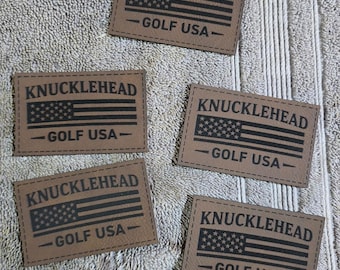 Custom Leather Patches – Laser Engraved, Iron-On Business Logo (Sew-On)