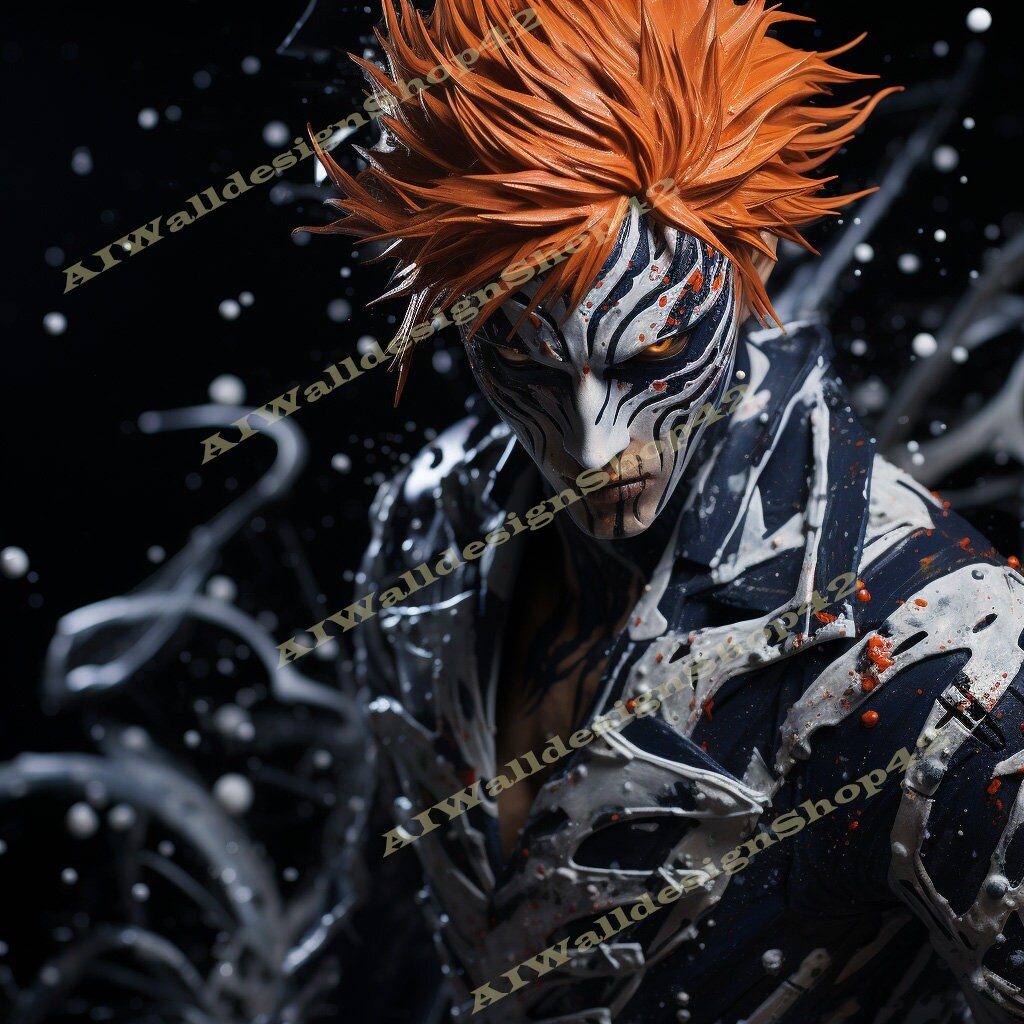 Bleach Kurosaki Ichigo Fullbring New Bankai Look Cosplay Costume