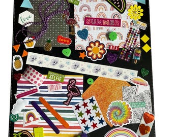 Rainbow Summer Scrapbooking Pack | Journal & Craft Supplies