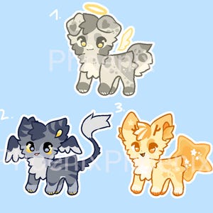 Niedliche mini chibi fursona Adoptable Charaktere !! Super günstige Pelz Adopts!