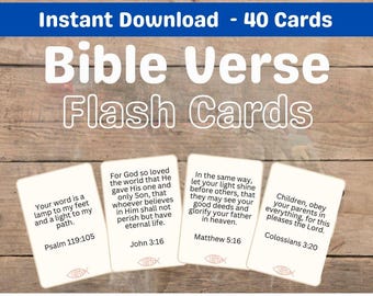 Printable Bible Verse Flashcards: Kids Devotional (PDF Download)