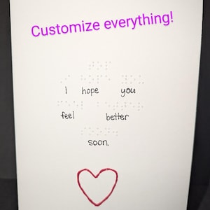 Braille Get Well Cards