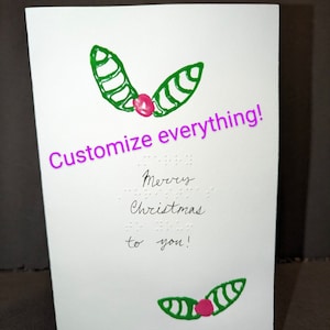 All Blind Greeting Gift Cards for Birthday – Personalized & Custom Handmade  Handcrafted Card for Blind People & Visually Impaired Gift (TYPE6)