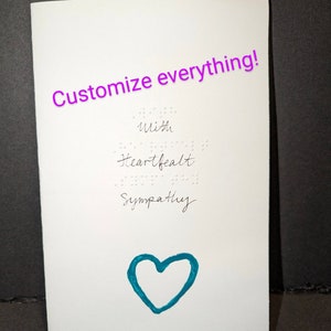 Braille Sympathy Cards