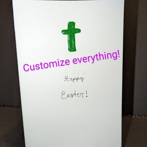 Braille Easter Cards