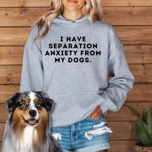 Mam lęk separacyjny od moich psów Bluza z kapturem unisex