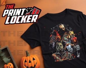 Halloween Tshirt/Crewneck, Jason, Freddy Krueger, It the Clown, Chucky, Horror Theme
