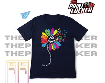 Autism Acceptance awareness tshirt, Be Kind, unisex