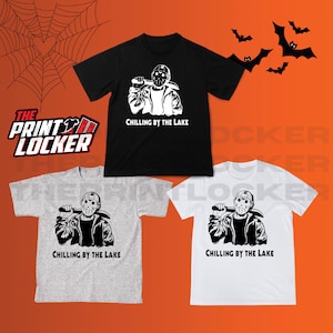 Halloween Tshirt/Crewneck, Jason, Camp Crystal Lake, Chilling by the lake, Ski mask, Horror movie, Friday the 13th