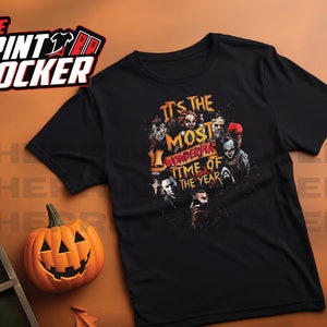 Halloween Tshirt/Crewneck, Its the most wonderful time of the year, Scary edition, Horror icons, Jason, Freddy, It, scary design