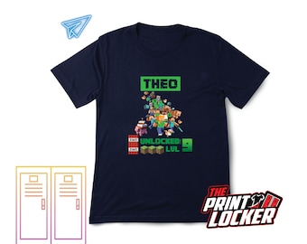 Individuell angefertigtes Videospiel Geburtstags-Shirt, Kindergeburtstag, Kindergeburtstag, TNT, Brettspiel, Geburtstagsparty, Kindergeburtstag, Kindergeburtstag