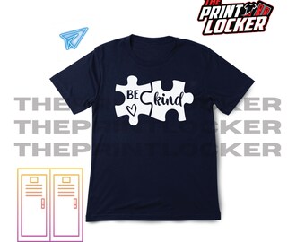 Autism Acceptance awareness tshirt, Be Kind, unisex