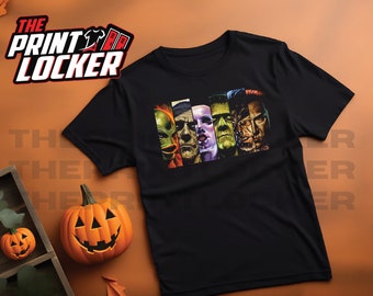 Halloween Tshirt/Crewneck, Classic Horror Movies, Creature from the Black Lagoon, Frankenstein, Bride of Frankenstein, Werewolf, Dracula