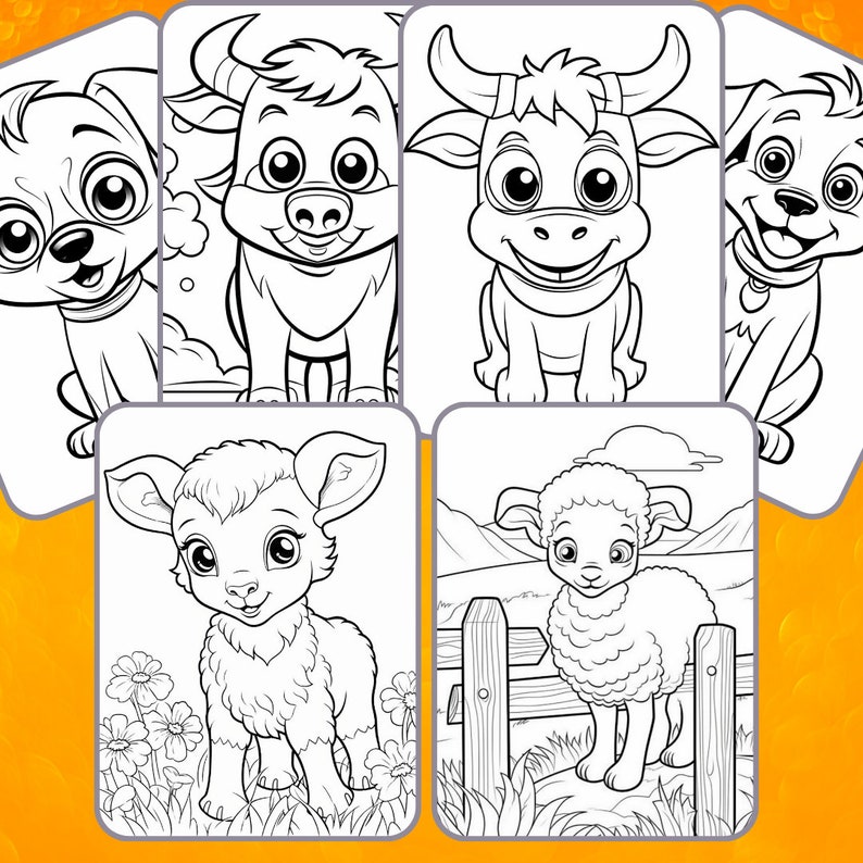 Kid Color Pages Color Pages Printable Children's Etsy
