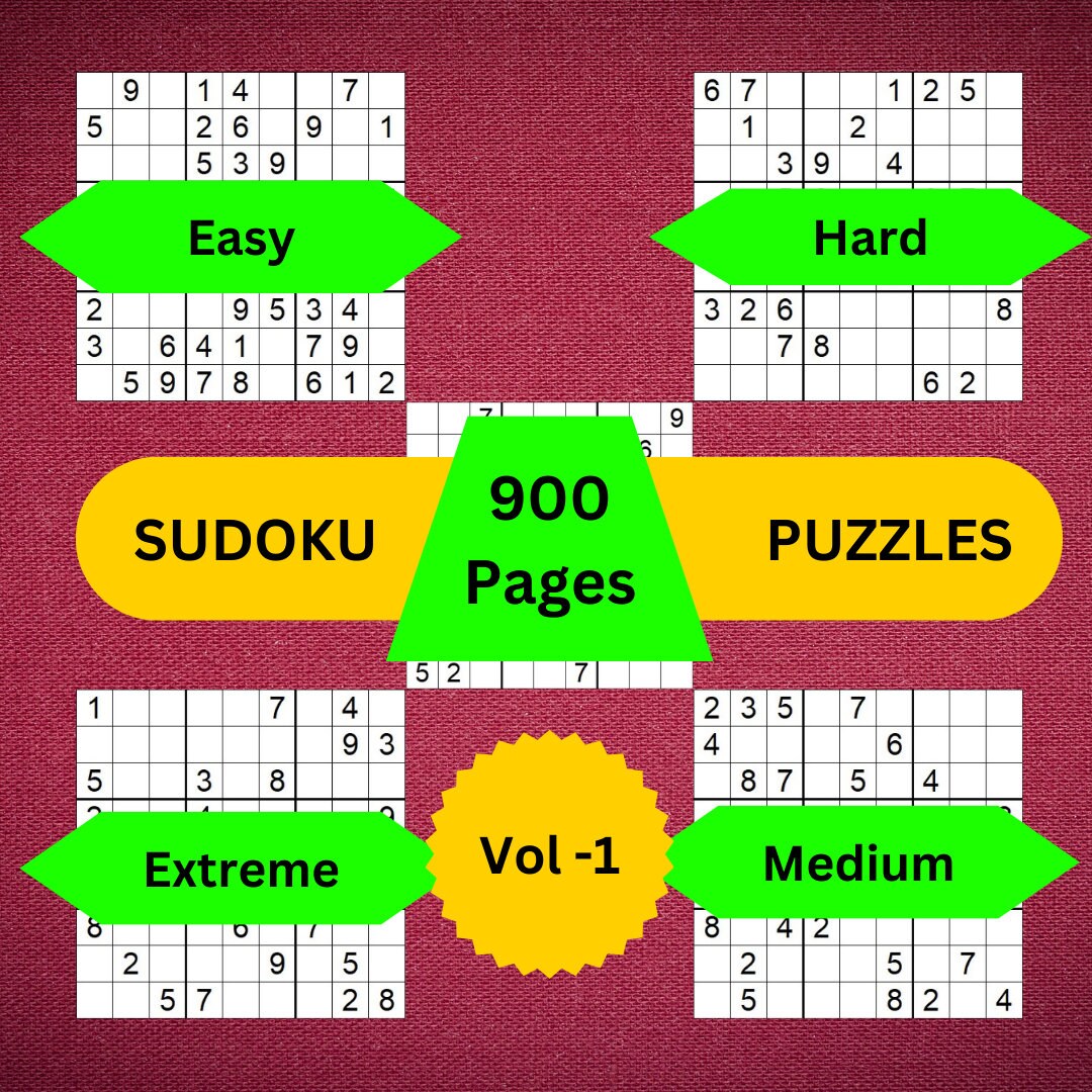 Sudoku Printable Sudoku Puzzle Sudoku for Adults Sudoku Pages Sudoku ...