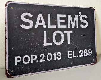 Salems Lot metal sign
