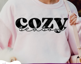 Cozy Season PNG, Thanksgiving Svg, Fall Sublimation Design, Fall Svg, Autumn Svg Png, Retro Halloween Svg, Cozy Sublimation Design, Cozy SVG