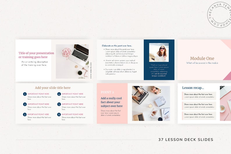 The Alyssa Slide Deck Canva Templates // Presentation // Speaking ...