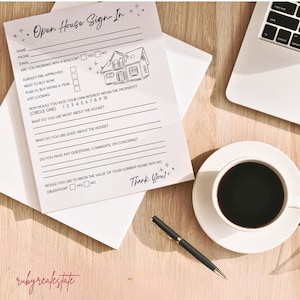 Open House Sign-In Sheet