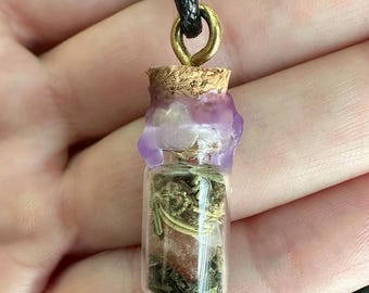 Healing Spell Bottle Necklace
