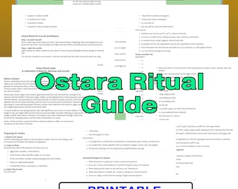Ostara Ritual Guide – Printable PDF