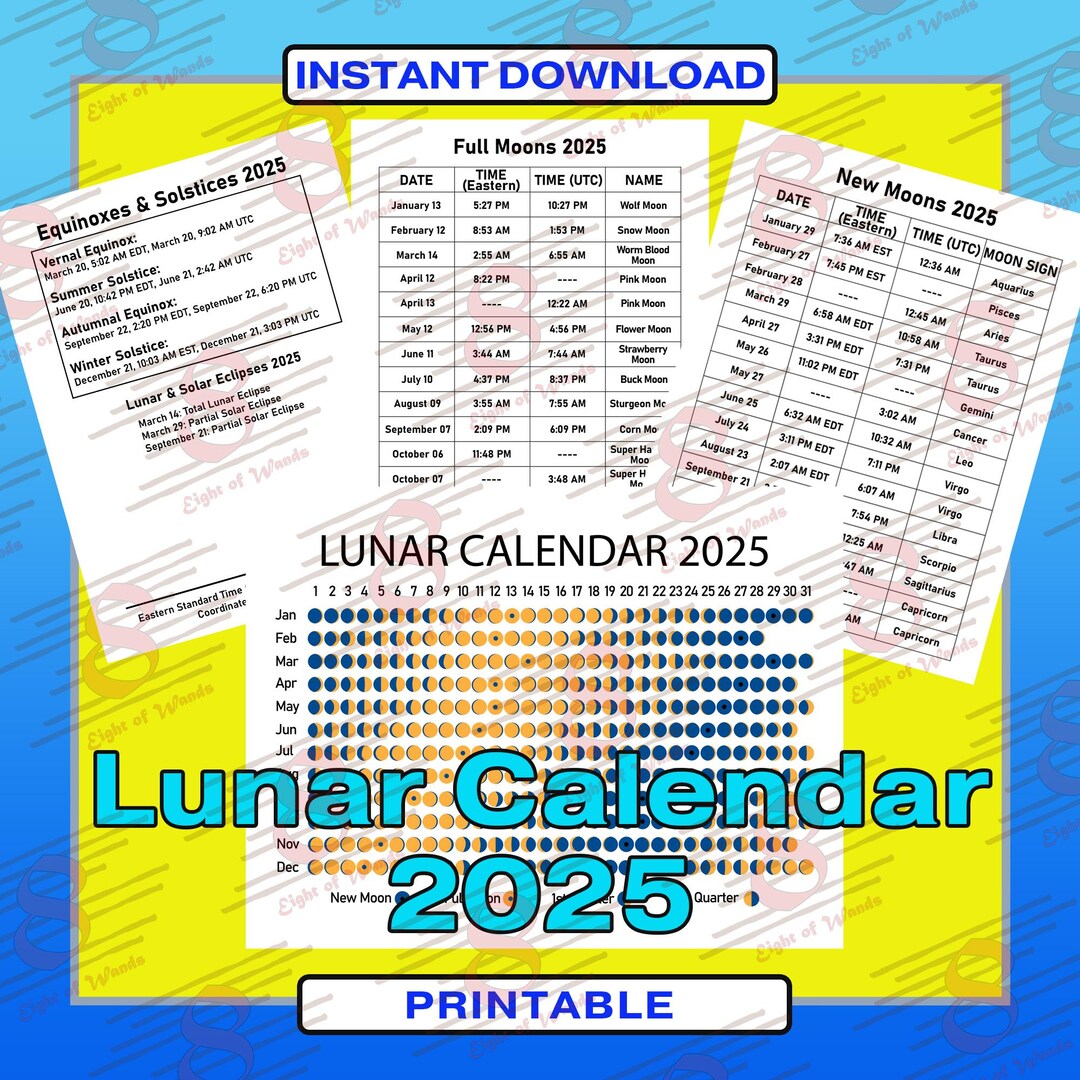 LUNAR CALENDAR 2025 PDF FREE DOWNLOAD IN ENGLISH visual data 4