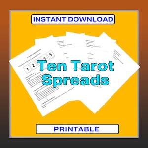 Tarot Spread Collection – 10 Powerful Spreads for Guidance & Clarity (Digital Download)