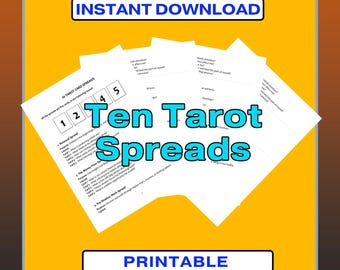 Tarot Spread Collection – 10 Powerful Spreads for Guidance & Clarity (Digital Download)