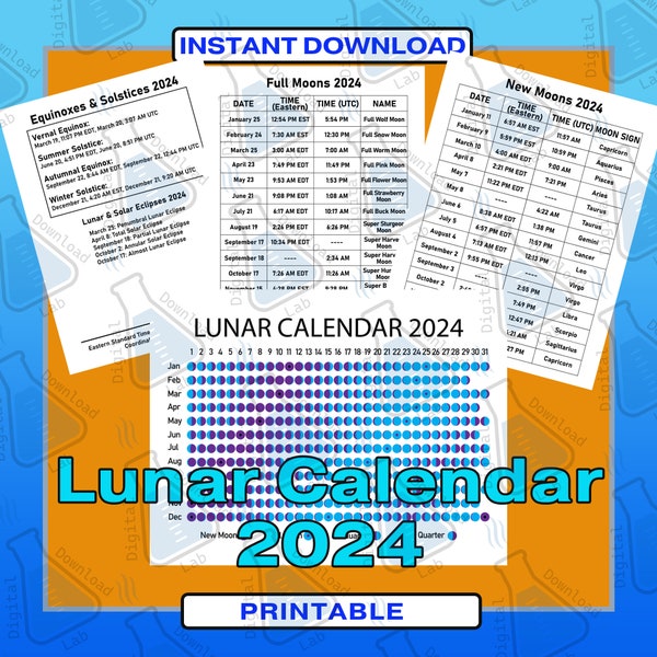 2024 Lunar Calendar Printable PDF