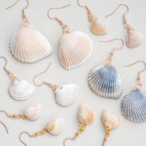 REAL Seashell Earrings, Beach, Ocean, Seashell Jewelry, Shell Earrings, Shell, Shell Jewelry, Gold, Beach Jewelry, Summer, Wedding, Mermaid