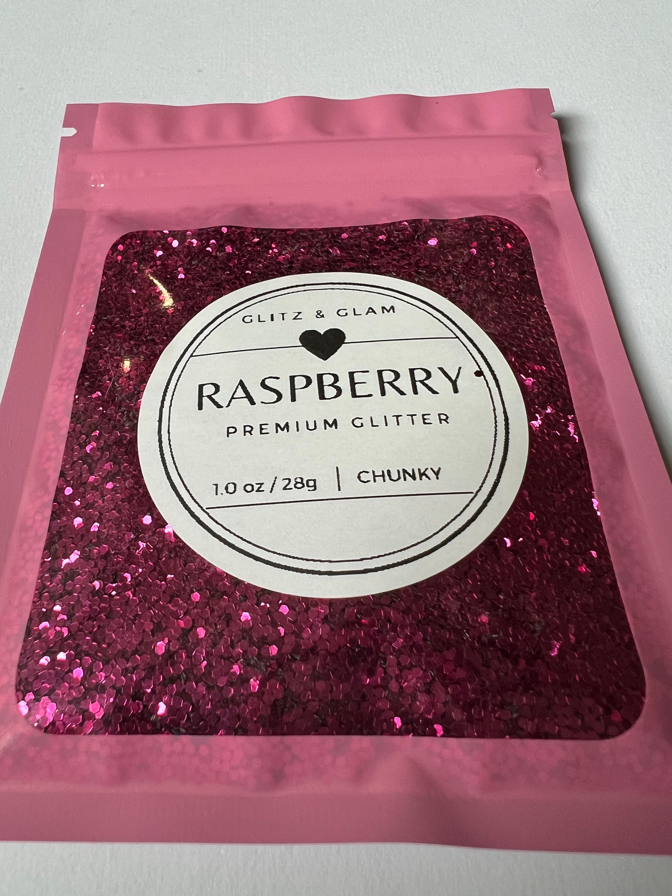 Chunky Raspberry Raspberry - Chunky Glitter - Crafts - Snowglobe Glitter - Glitter for ...