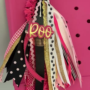 Custom Ribbon Bag Charm | Bogg Bag Charm | Sports Team Gift | Ribbon Tassel | Bag Charm | Dog Mom | Personalized | Mom | Sports Bag Tag