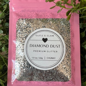 Diamond Dust CHUNKY - Chunky Glitter - Crafts - Snowglobe Glitter - Glitter For Tumblers - Glitter For Resin - Nail Art - Makeup - Epoxy