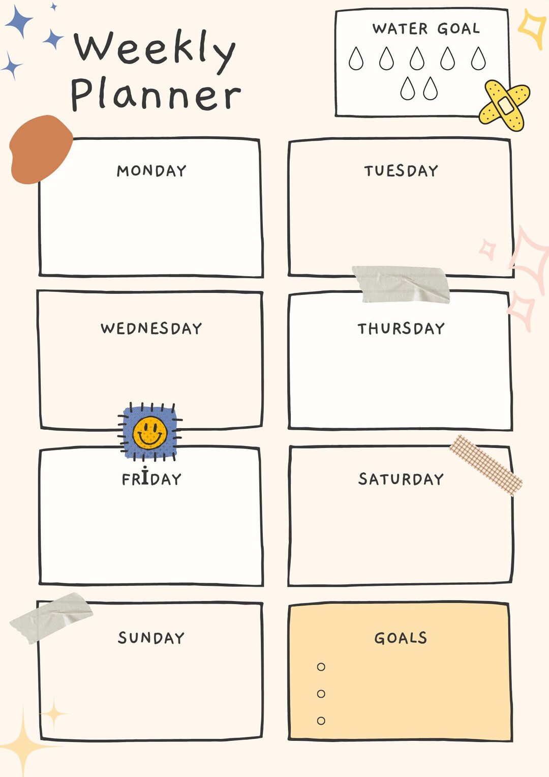 Weekle Weekle Planner Printable Planner - Etsy