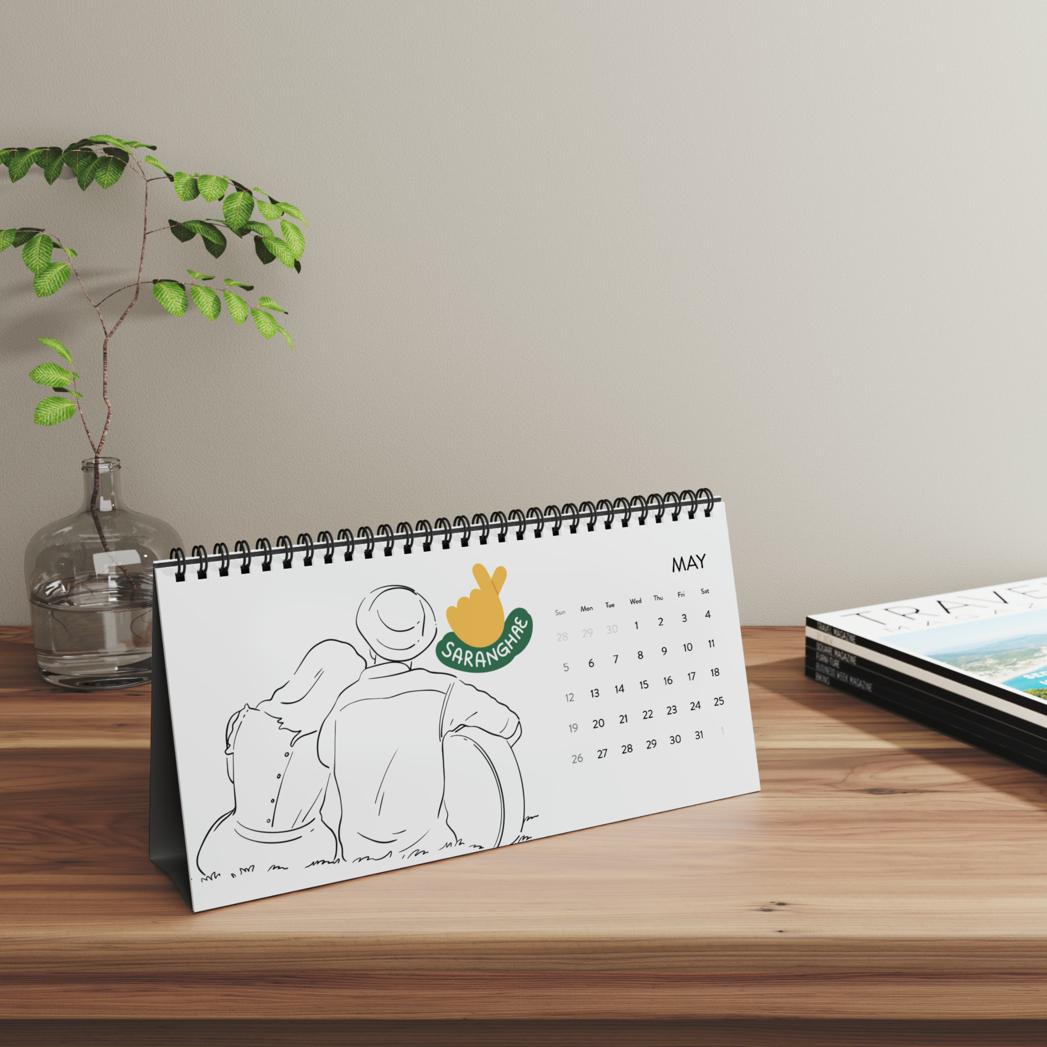 Desktop Calendar 2024, Kpop calendar,KPop Monthly Calendar sold by ...